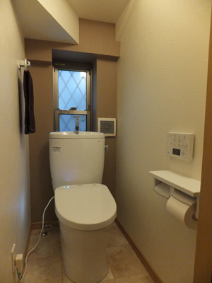 オート機能付き節水便器に交換